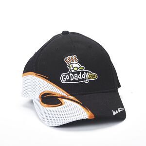 Marc Martin Nascar #5 Go Daddy Sponsor Winner Circle Adjustable Back Black Cap